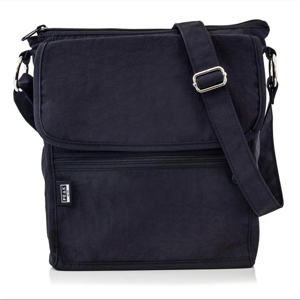 Peak Gear Modern Black Crossbody Bag with Adjustable Strap